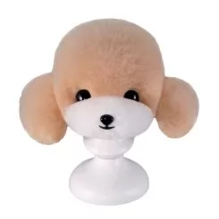 Фото Шерсть манекена головы для Mr Jiang Teddy Head Model Champagne And White Mouth - 1