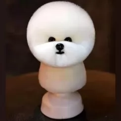 Фото Шерсть манекена голови для Mr Jiang Bichon Head White - 2