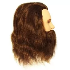 Фото Болванка мужская SIBEL с бородой, длина волос 30-35 см, без штатива - 3